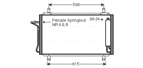 Конденсатор AVA COOLING DN5329D (фото 1)