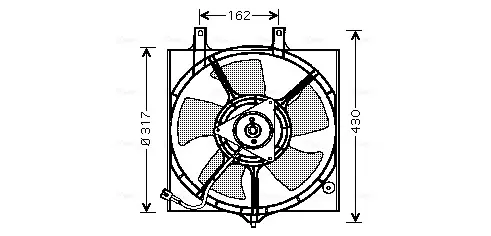Вентилятор AVA COOLING DN7510 (фото 1)