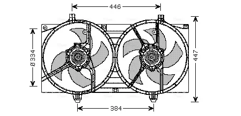 Вентилятор AVA COOLING DN7528 (фото 1)