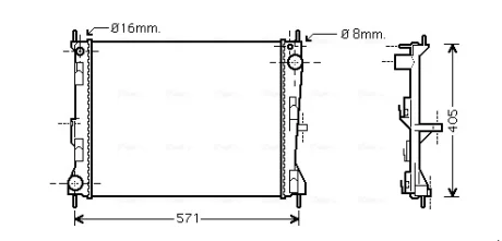Теплообменник AVA COOLING DNA2235