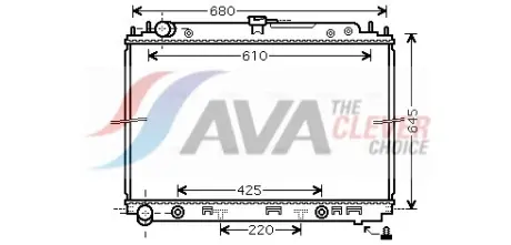 Радіатор, Система охолодження двигуна AVA COOLING DNA2297
