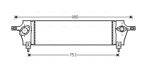 Інтеркулер NISSAN Qashqai 1.5D 07- (вир-во AVA) AVA COOLING DNA4333 (фото 1)