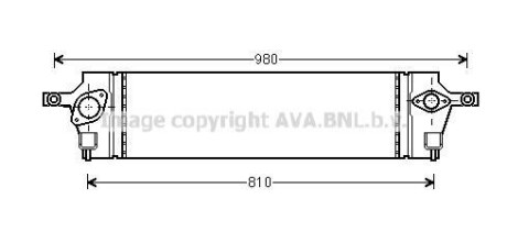 Интеркулер AVA AVA COOLING DNA4350