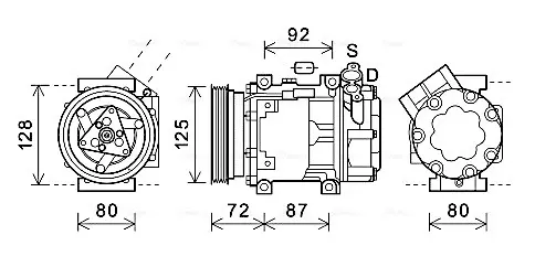 Автодеталь AVA COOLING DNAK429 (фото 1)
