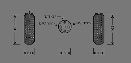 Осушувач кондиціонера Mitsubishi L200 (05-), Pajero Sport (08-)/Nissan Navara (97-), Almera (95-) AVA AVA COOLING DND037
