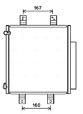 Радіатор кодиціонера CLEVER FIT AVA COOLING DU5076D