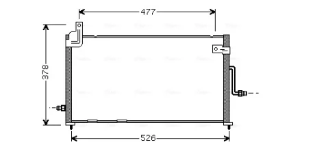 Радіатор кодиціонера AVA COOLING DW5044