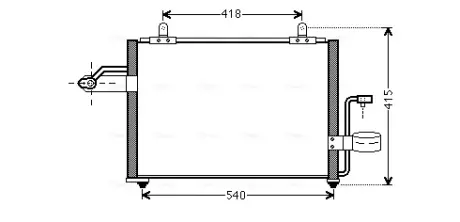 Радіатор кондиціонера AVA COOLING DW5084