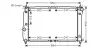 Радіатор охолодження CHEVROLET AVEO (T250, T255) (05-) 1.4 i 16V (вир-во AVA) AVA COOLING DWA2067 (фото 1)