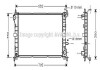 Радиатор охлаждения двигателя FOCUS 14/6/8 MT +AC 98-05 (Ava) AVA COOLING FD2264 (фото 1)