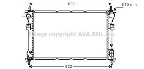 Радиатор охлаждения двигателя TRANSIT VII 20TD MT 00- (Ava) AVA COOLING FD2320