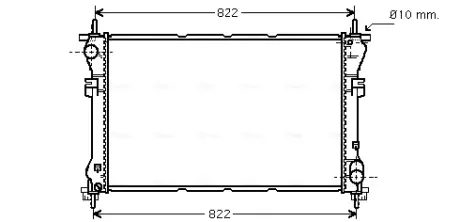 Радіатор охолодження двигуна TRANSIT VII 20TD MT 00- (Ava) AVA COOLING FD2320