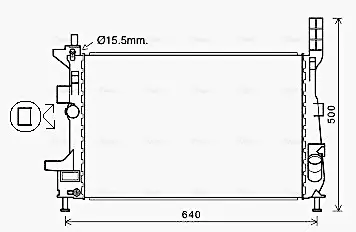 AVA Радіатор, система охолодження двигуна AVA COOLING FD2602 (фото 1)