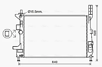 AVA Радіатор, система охолодження двигуна AVA COOLING FD2602