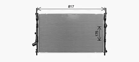 Радіатор, Система охолодження двигуна AVA COOLING FD2679