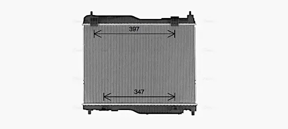 Радіатор охолодження двигуна Ford Ecosport (13-) 1,0i Fiesta (17-) 1,0i 6AT AVA AVA COOLING FD2683 (фото 1)