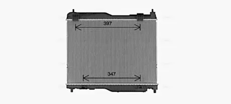 Радіатор охолодження двигуна Ford Ecosport (13-) 1,0i Fiesta (17-) 1,0i 6AT AVA AVA COOLING FD2683