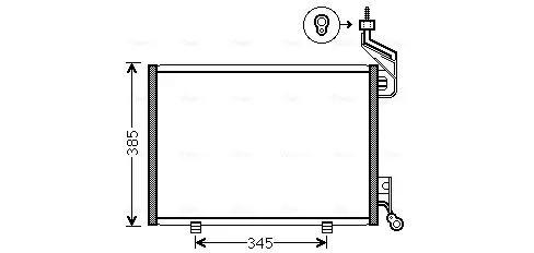 Радіатор кодиціонера AVA COOLING FD5444 (фото 1)