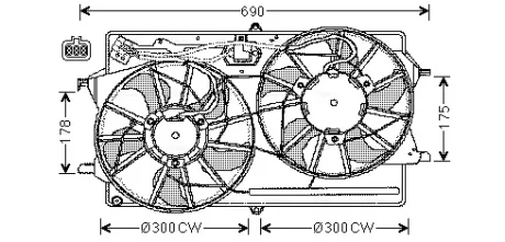 Вентилятор AVA COOLING FD7510