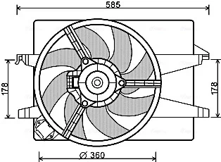 Вентилятор AVA COOLING FD7553