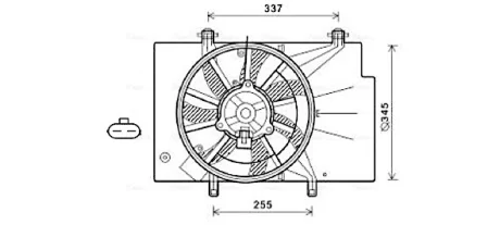 Вентилятор AVA COOLING FD7559
