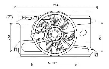 Вентилятор AVA COOLING FD7561