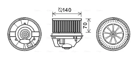 Электродвигатель AVA COOLING FD8496