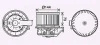 Вентилятор обігрівача салону Ford Fiesta (08-) AVA AVA COOLING FD8629 (фото 1)
