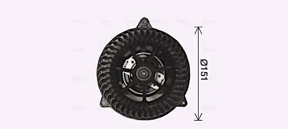 Вентилятор отопителя салона Ford Mondeo (01-07), Focus (99-04) AVA AVA COOLING FD8653 (фото 1)