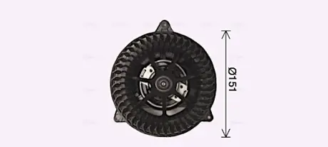 Вентилятор салону FORD FOCUS (1999) 2.0 (AVA) AVA COOLING FD8653