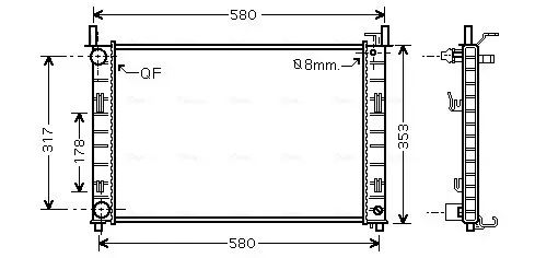 Теплообменник AVA COOLING FDA2326 (фото 1)