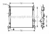 Радіатор охолодження двигуна FOCUS/MAZDA3/S40 16/8 03- (Ava) AVA COOLING FDA2369 (фото 1)