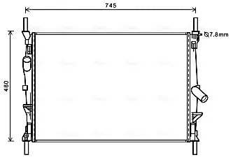 Теплообменник AVA COOLING FDA2589 (фото 1)