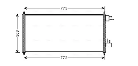 Радіатор кондиціонера FORD Transit Connect (P65, P70, P80) (AVA) AVA COOLING FDA5361