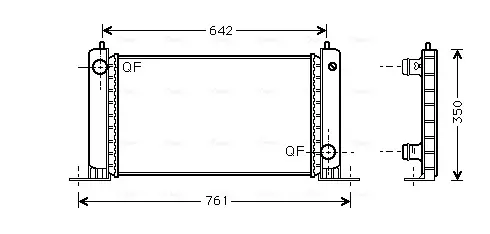 Теплообменник AVA COOLING FTA2243 (фото 1)