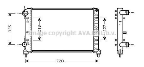 Радиатор охлаждения двигателя AVA AVA COOLING FTA2261 (фото 1)