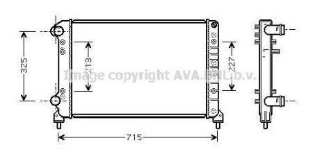 Радиатор охлаждения двигателя AVA AVA COOLING FTA2262 (фото 1)