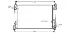 Радіатор охолодження двигуна Fiat Doblo 10> 1,6-2,0 MJet MT AC+/-, Opel Combo 1,6-2,0 CDTI 12> AC+/- AVA AVA COOLING FTA2312 (фото 1)