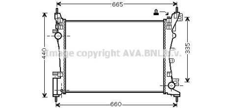 Радіатор, Система охолодження двигуна AVA COOLING FTA2318