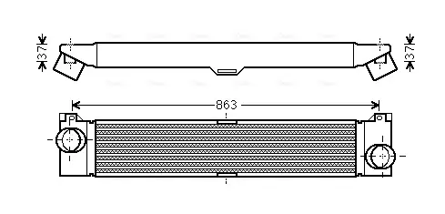 Теплообменник AVA COOLING FTA4353 (фото 1)