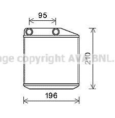 Радіатор обігрівача Grande Punto 10/05-(AVA) AVA COOLING FTA6313