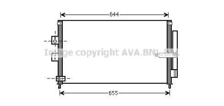 Радиатор кондиционера AVA AVA COOLING HD5223D