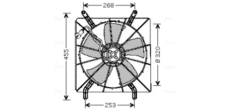 Вентилятор AVA COOLING HD7519