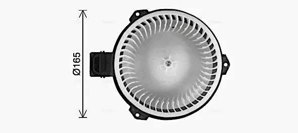 Вентилятор обігрівача салону Honda CR-V (06-), Accord (08-) MT, Toyota Land Cruiser Prado 120 (02-) AVA AVA COOLING HD8327 (фото 1)