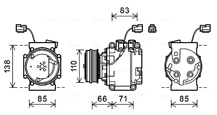Компрессор AVA COOLING HDAK260 (фото 1)