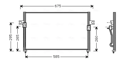 Радіатор кодиціонера AVA COOLING HY5058