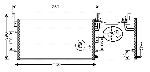Конденсатор AVA COOLING HY5135 (фото 1)
