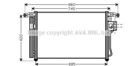 Радиатор кондиционера AVA AVA COOLING HY5176D (фото 1)