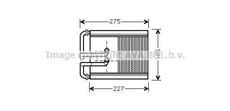 Радиатор отопителя салона Hyundai Tucson Kia Sportage 2,0i 04>10 AVA AVA COOLING HY6168