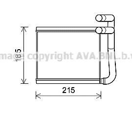 Радиатор отопителя салона Hyundai Accent 11>, Kia Rio 11> AVA AVA COOLING HY6393